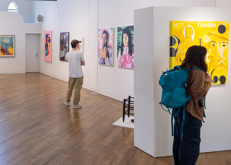 Image: people in a gallery