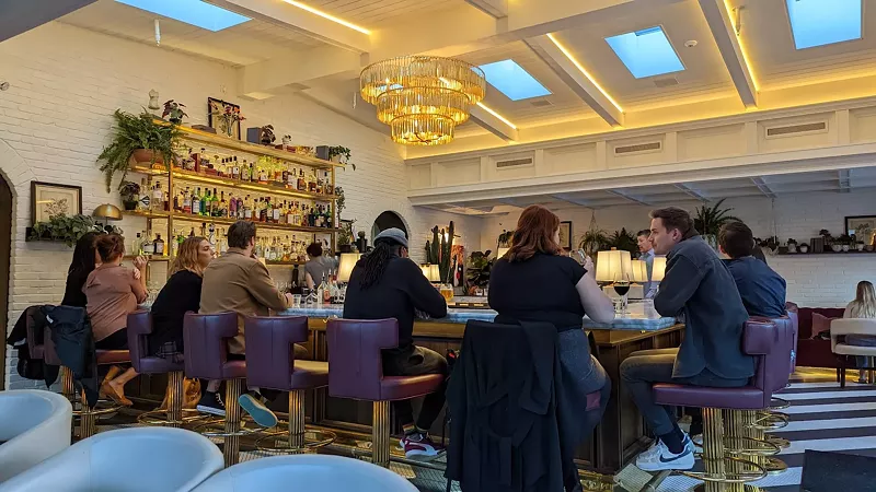 Image: The crowds are back at bars like Forget Me Now.