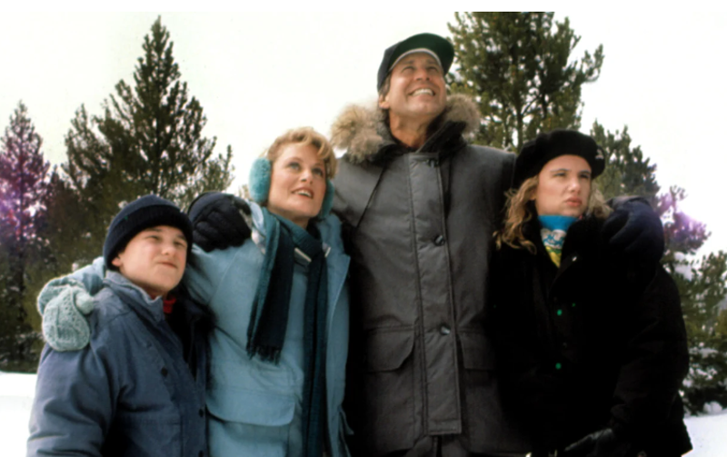 Image: The Griswold Family looks at Christmas trees in National Lampoon's Christmas Vacation