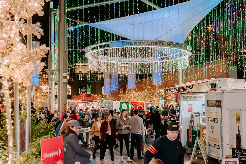 Image: Cherry Creek lit up for the hoildays