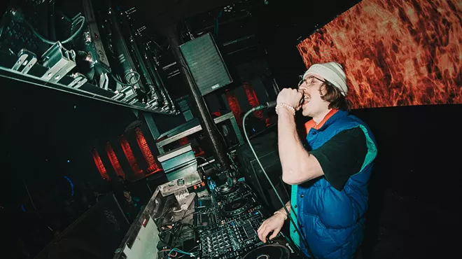 DJ in DJ booth