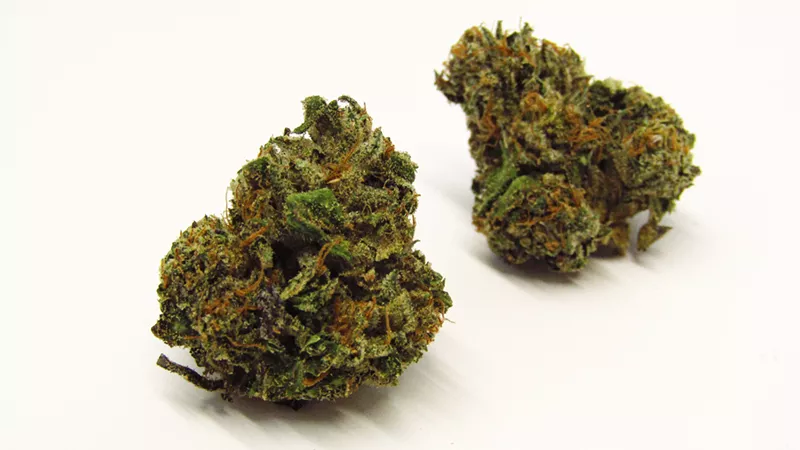 Image: Dark green cannabis buds