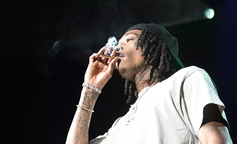 Image: Wiz Khalifa and Trippie Redd hit Red Rocks on Monday, April 18.