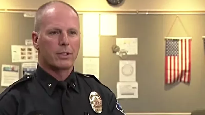 Image: Commander Barry Hartkopp during a Denver7 interview in October.