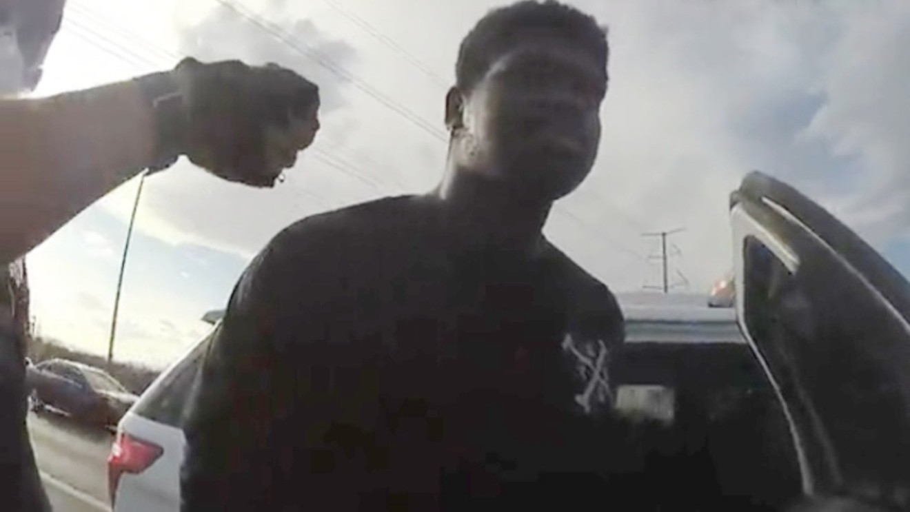 Keilon Hill, as seen in Denver Police Department body-worn camera footage captured after a traffic accident in the spring of 2020.