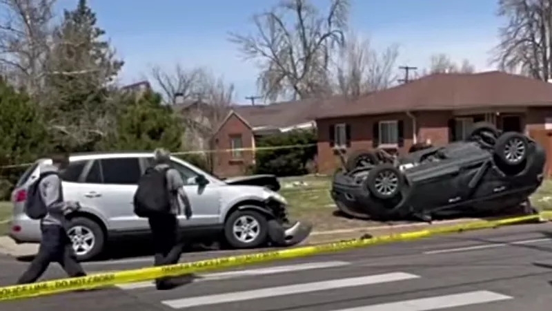 Image: The aftermath of a fatal crash on East Colfax last month.