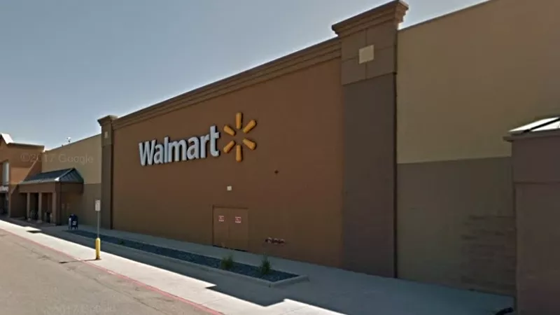 Image: An employee at this Colorado Springs Walmart, at 1575 Space Center Drive, has died of COVID-19.