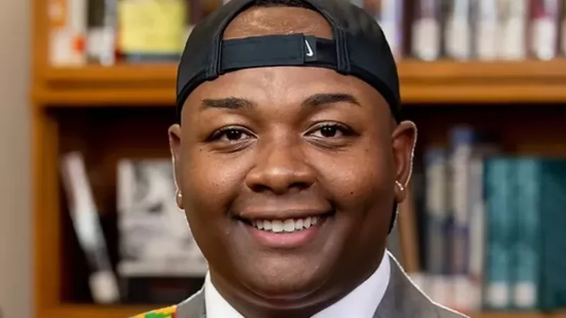 Image: A portrait of Tay Anderson from his website.