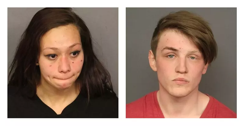 Image: Vianna Jimenez and Kyler Potter were arrested for alleged felony distribution of a controlled substance during the February 23 Denver Police Department sweep at Union Station.