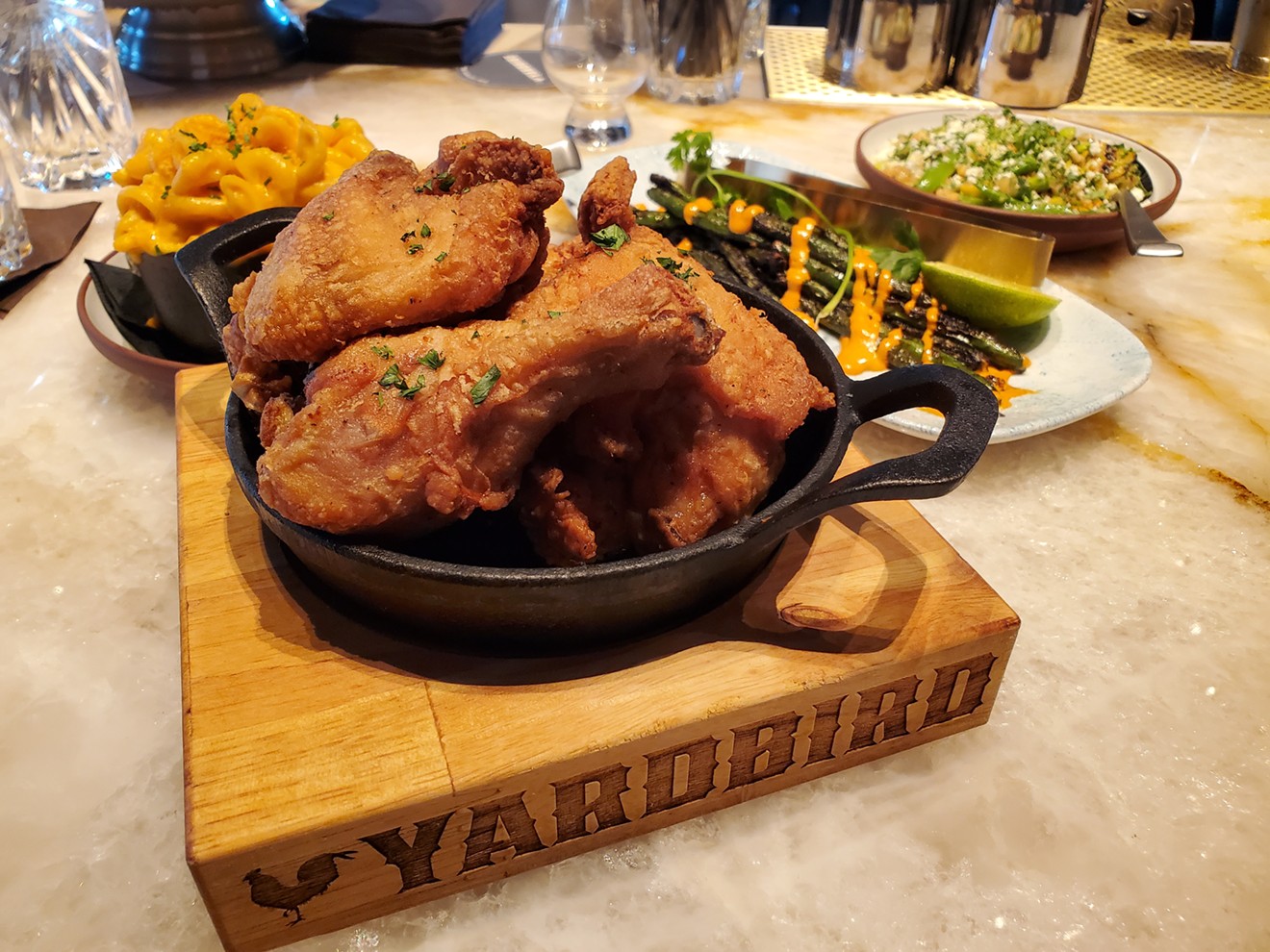 The fried chicken at Yardbird is very good, but there are more affordable options around.