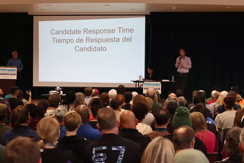 Image: The Coloradoans for Common Good mayoral candidate forum.