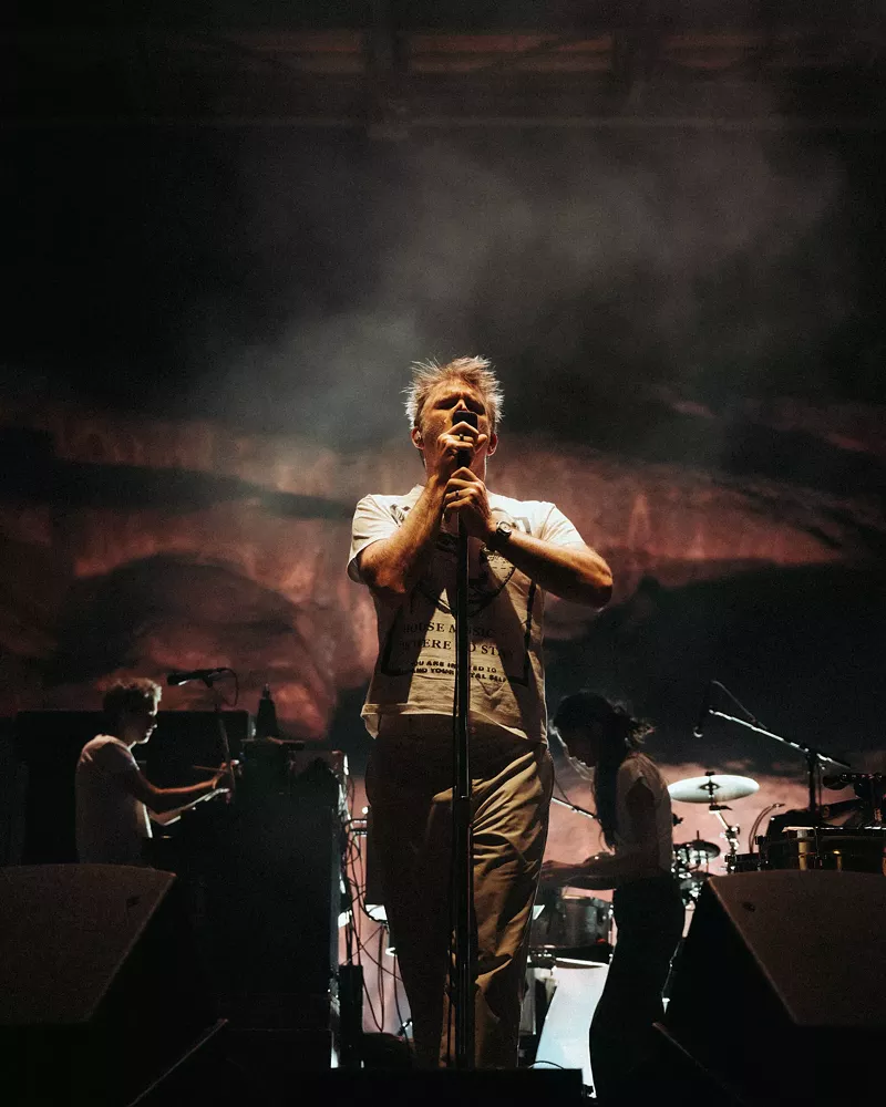 Image: man at microphone